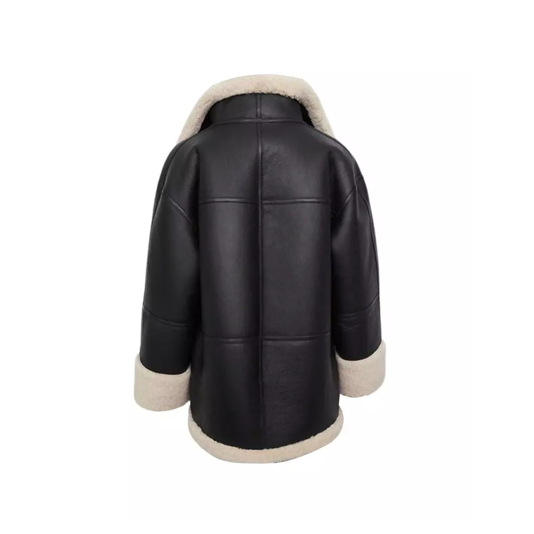 Women B3 RAF Aviator Sheepskin Leather Jacket
