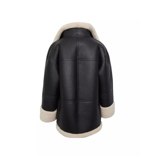 Women B3 RAF Aviator Sheepskin Leather Jacket
