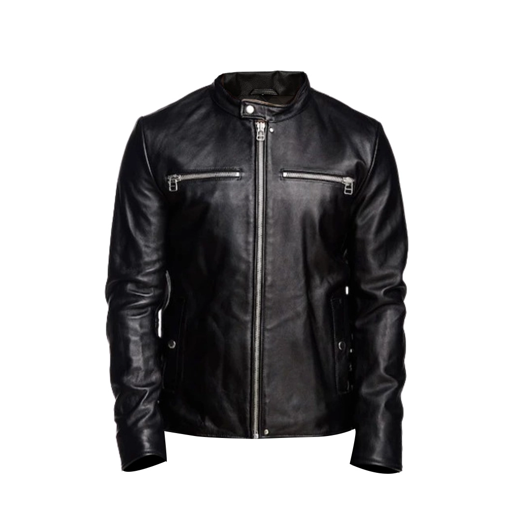 Men Black Detachable Hooded Jacket