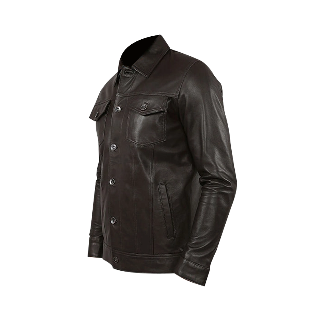 Leather Black Jacket For Men