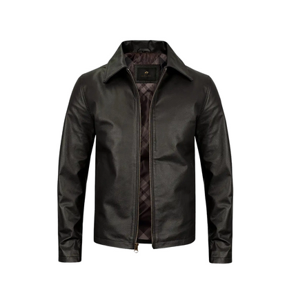 Men Turn Down Slimfit Black Jacket