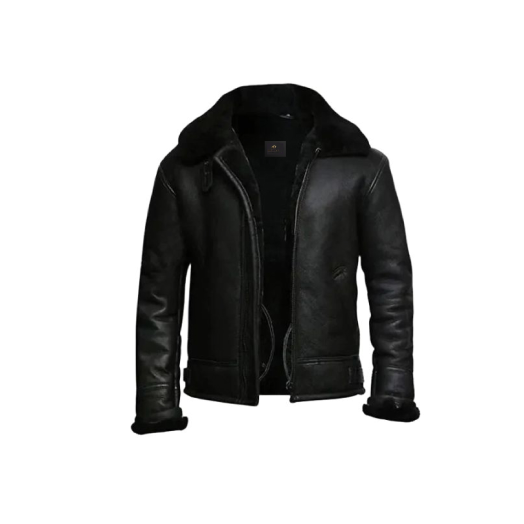 Mens Aviator B3 Shearling Sheepskin Jacket