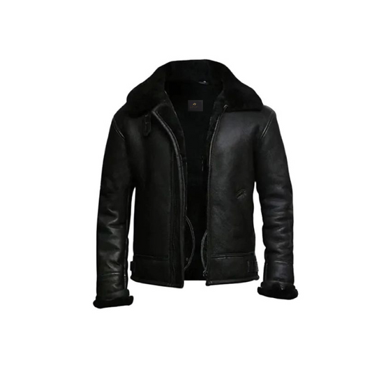 Mens Aviator B3 Shearling Sheepskin Jacket