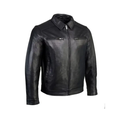 Men’s Black Fashion Car Coat Jacket