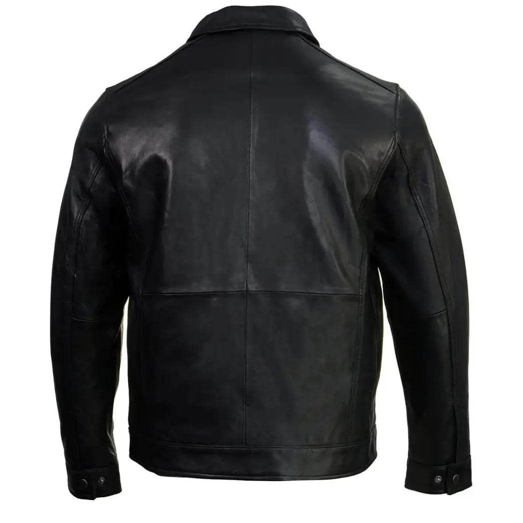 Men’s Black Fashion Car Coat Jacket