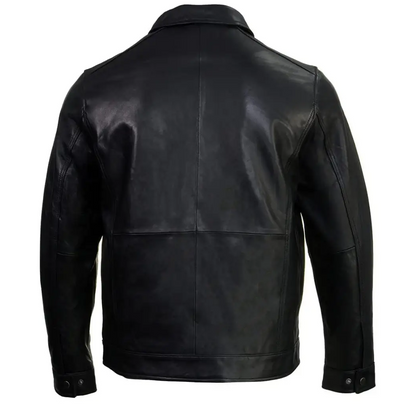 Men’s Black Fashion Car Coat Jacket