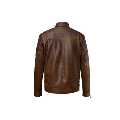 Men’s Frank Grillo Boss Level Black Leather Jacket
