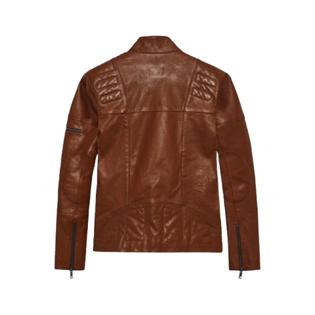 Men’s Brown Cruiser Biker Leather Jacket