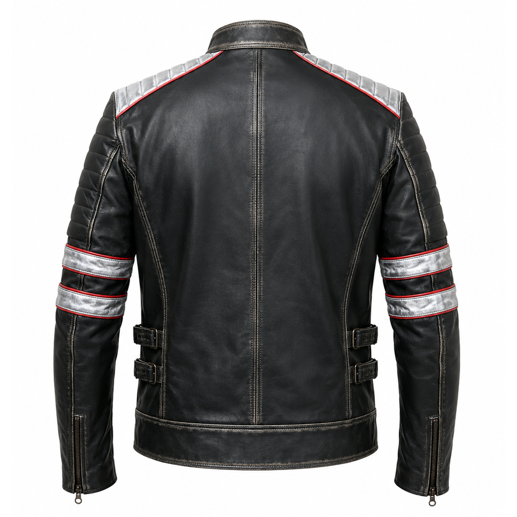 Men’s Cafe Racer Leather Jacket