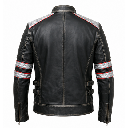 Men’s Cafe Racer Leather Jacket
