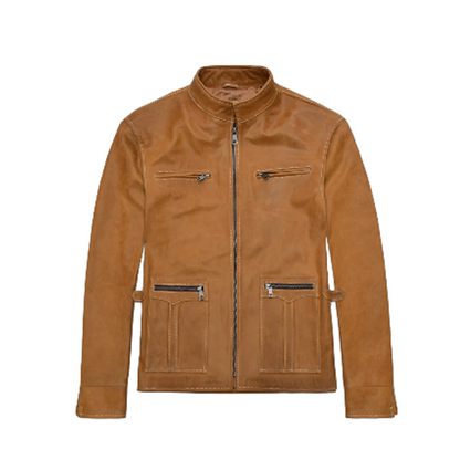 Men’s Martin Lawrence Brown Leather Jacket