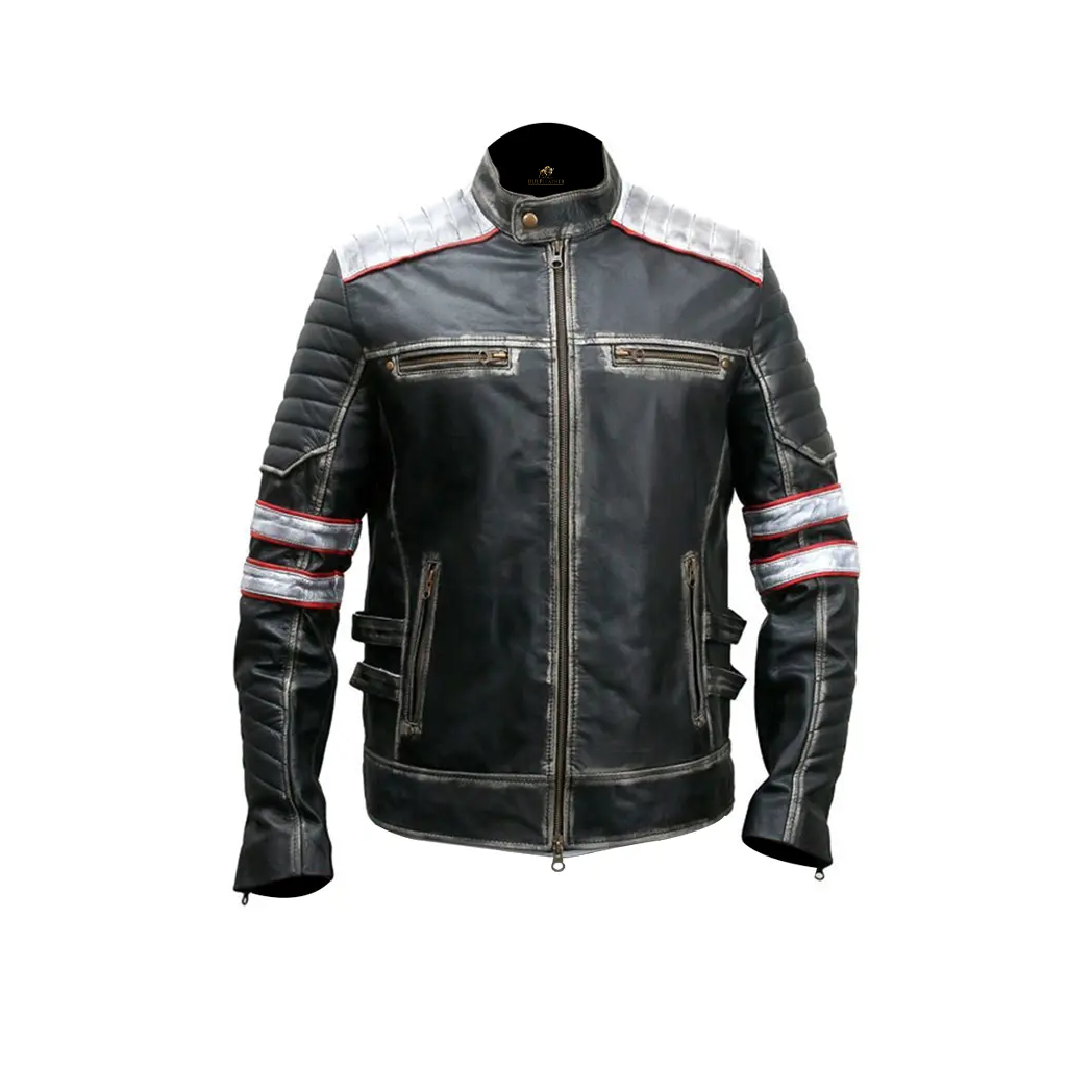 Men’s Cafe Racer Leather Jacket