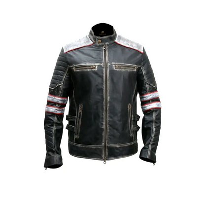 Men’s Cafe Racer Leather Jacket